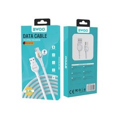 BWOO cable X213C USB - USB-C 1,0 м 2,4A white цена и информация | Кабели для телефонов | kaup24.ee