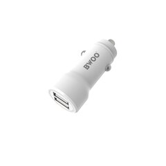 BWOO car charger CC59 2x USB 2,4A white hind ja info | Mobiiltelefonide laadijad | kaup24.ee