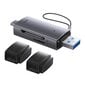 Baseus Lite Series SD/TF memory card reader, USB + USB-C (gray) цена и информация | USB jagajad, adapterid | kaup24.ee
