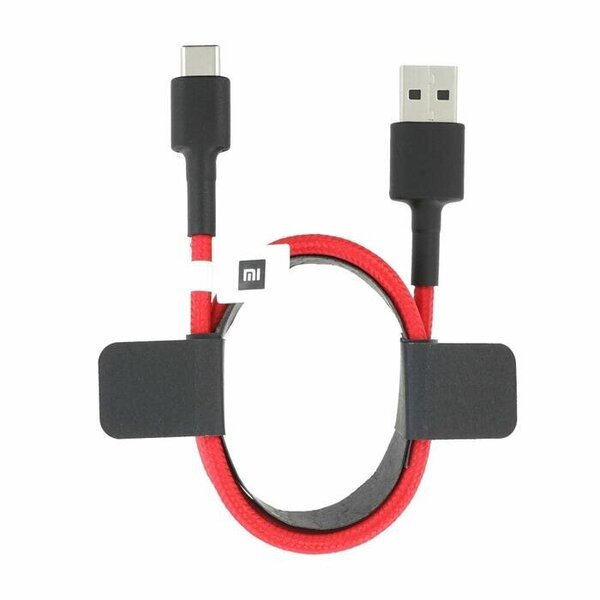 Xiaomi Mi punutud USB Type-C kaabel 100cm punane SJV4110GL hind ja info | Mobiiltelefonide kaablid | kaup24.ee