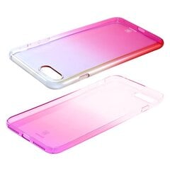 Baseus Glaze Case Impact silikoonist tagus telefonile Samsung G955 Galaxy S8 Plus, läbipaistev - roosa цена и информация | Чехлы для телефонов | kaup24.ee