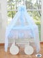 Beebivoodi Wicker drape crib Deluxe - Amelie blue цена и информация | Beebivoodid | kaup24.ee