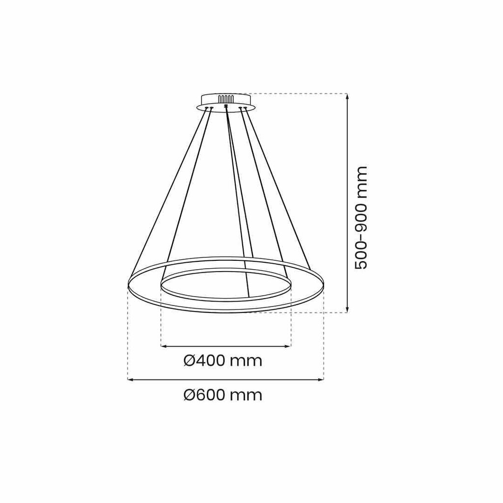 Milagro ripplamp Rotonda Gold цена и информация | Rippvalgustid | kaup24.ee