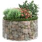 vidaXL ringikujuline gabioon taimelava, tsingitud teras, Ø100 x 50 cm hind ja info | Lillekastid | kaup24.ee