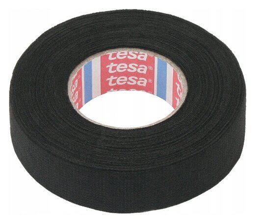 Isolatsioonilint tekstiil (fuzzy) Tesa, 19mm x 0,3mm x 15m, must, 5 tk hind ja info | Torude ühendused, ventiilid | kaup24.ee
