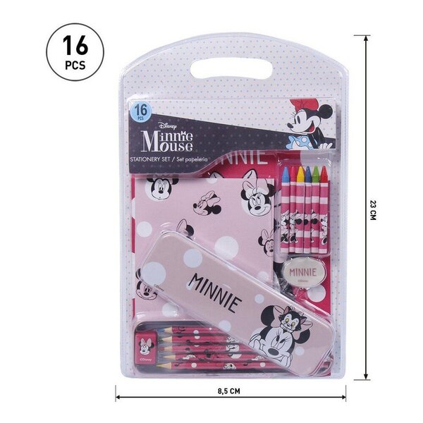 Kontoritarvete Komplekt Minnie Mouse Roosa (16 pcs) tagasiside