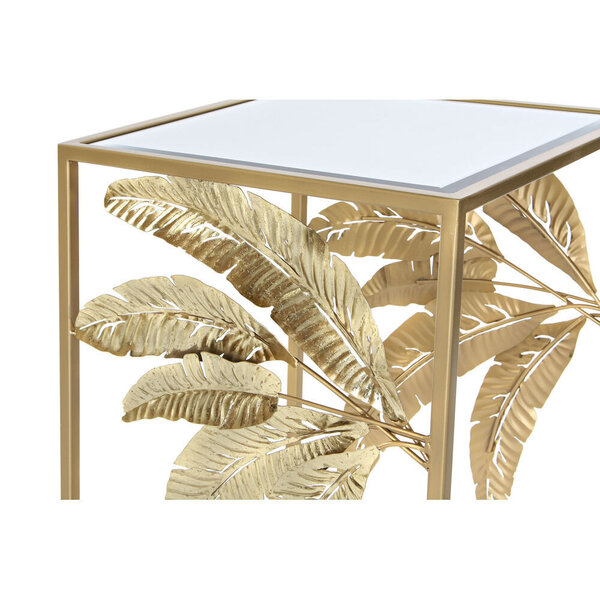 2 tooli komplekt DKD Home Decor Peegel Kuldne Metall Troopiline Taime leht (40,5 x 40,5 x 61 cm) Internetist