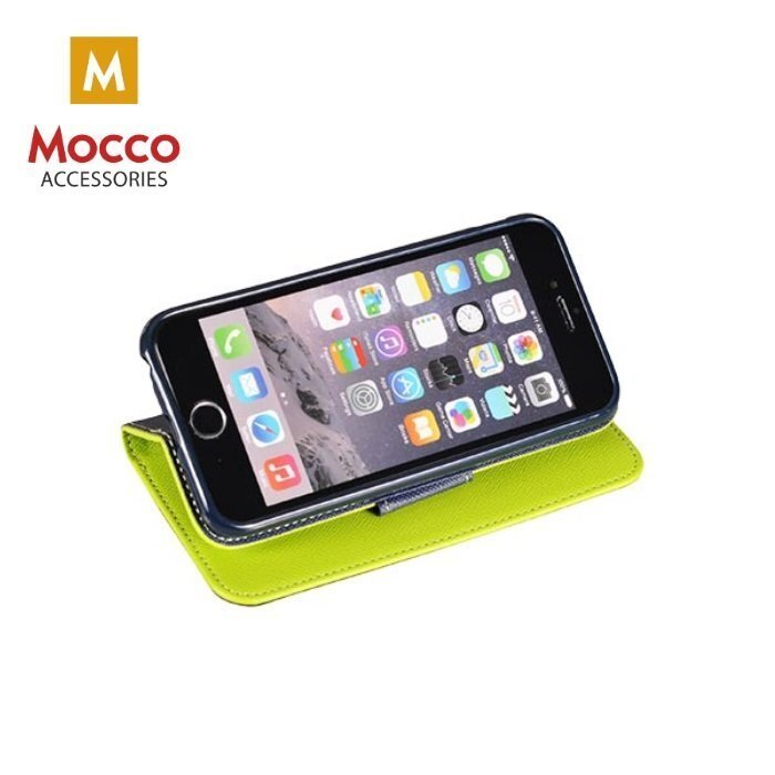 Mocco Fancy Book Case For Samsung A730 Galaxy A8 Plus (2018) Green - Blue hind ja info | Telefoni kaaned, ümbrised | kaup24.ee