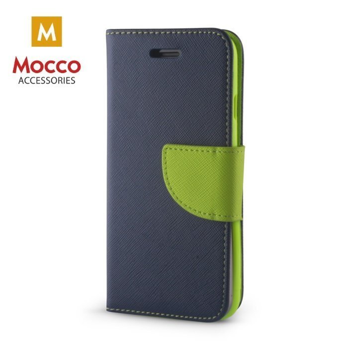 Mocco Fancy Book Case For Samsung A730 Galaxy A8 Plus (2018) Blue - Green цена и информация | Telefoni kaaned, ümbrised | kaup24.ee