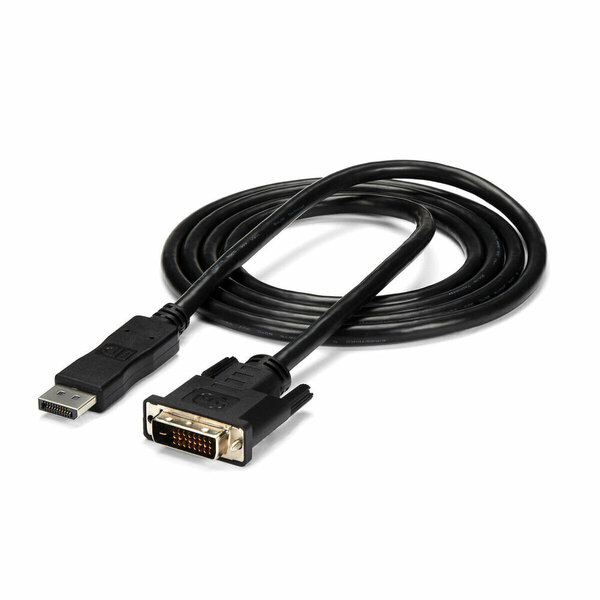 DisplayPort-DVI Adapter Startech DP2DVIMM6  (1,8 m) Must 1.8 m hind ja info | USB jagajad, adapterid | kaup24.ee