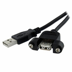 USB-kaabel Startech USBPNLAFAM1  USB A Must hind ja info | Mobiiltelefonide kaablid | kaup24.ee