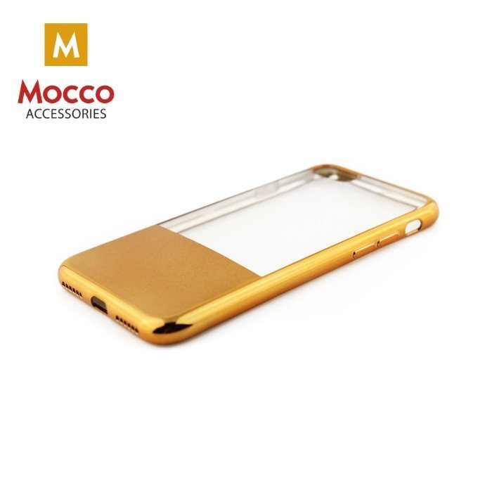 Mocco ElectroPlate Half Silicone Case for Huawei P8 / P9 Lite Gold цена и информация | Telefoni kaaned, ümbrised | kaup24.ee