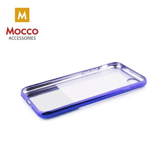 Mocco ElectroPlate Half Silicone Case for Samsung A320 Galaxy A3 (2017) Blue цена и информация | Telefoni kaaned, ümbrised | kaup24.ee