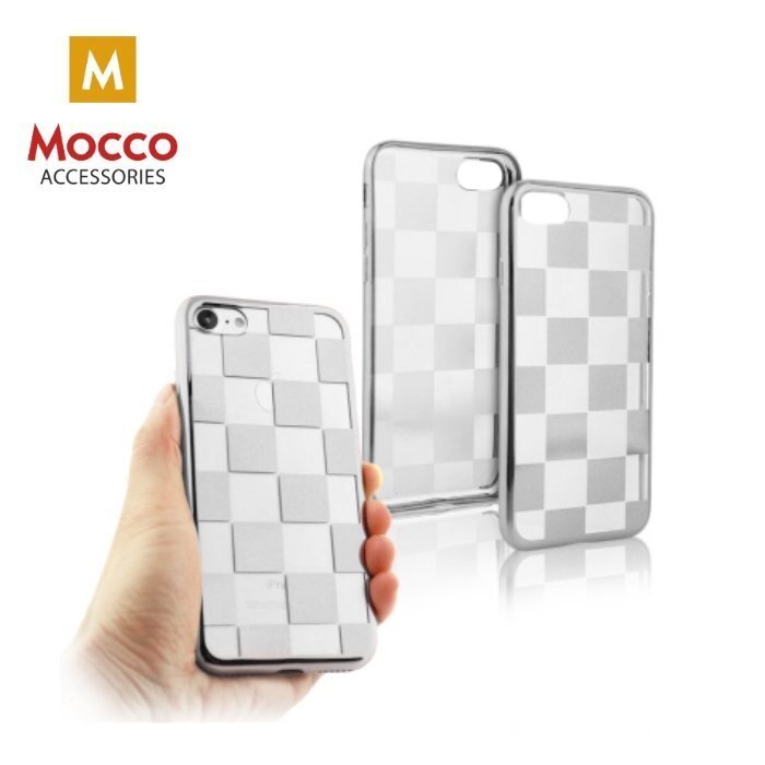 Mocco ElectroPlate Chess Silicone Case for Samsung J330 Galaxy J3 (2017) Silver hind ja info | Telefoni kaaned, ümbrised | kaup24.ee