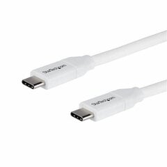 Kaabel USB C Startech USB2C5C2MW   (2 m) Valge hind ja info | Mobiiltelefonide kaablid | kaup24.ee