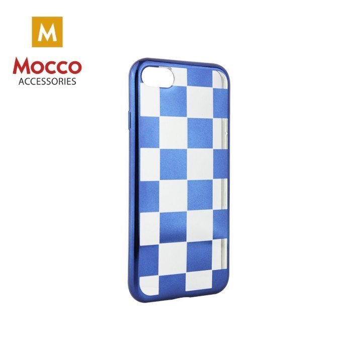 Mocco ElectroPlate Chess Silicone Case for Samsung A320 Galaxy A3 (2017) Blue цена и информация | Telefoni kaaned, ümbrised | kaup24.ee