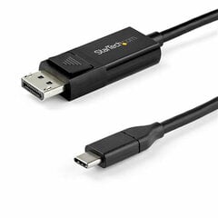 USB C-DisplayPort Adapter Startech CDP2DP141MBD  Must 1 m цена и информация | Кабели для телефонов | kaup24.ee