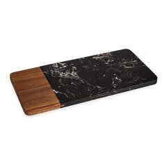 Lõikelaud Must Pruun Akaatsia Marmor (15 x 1,3 x 30 cm) цена и информация | Разделочная доска | kaup24.ee