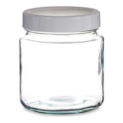 Purk Läbipaistev Valge Klaas (11,5 x 13,2 x 11,5 cm) (1000 ml) hind ja info | Hoidistamiseks | kaup24.ee