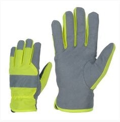 Amara кожаные флуоресцентные перчатки цена и информация | Рабочие перчатки | kaup24.ee