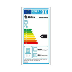 Ahi Balay 3HA5748A2 71 L 3600 W hind ja info | Ahjud | kaup24.ee