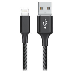 USB-Lightning Kaabel Goms Must hind ja info | Kaablid ja juhtmed | kaup24.ee