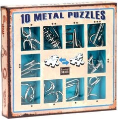 Набор головоломок,10 Metall Puzzle, синий, 473356 цена и информация | Настольные игры, головоломки | kaup24.ee