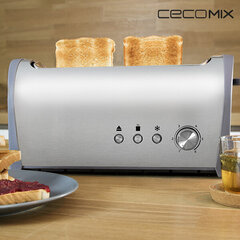 Тостер Cecotec Steel&Toast 1L 1000W цена и информация | Тостеры | kaup24.ee