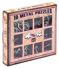 Набор головоломок,10 Metall Puzzle, фиолетовый, 473359 цена и информация | Настольные игры, головоломки | kaup24.ee