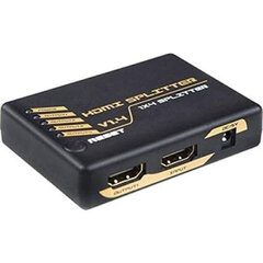 Jaotur DCU 1x4 HDMI Must hind ja info | USB jagajad, adapterid | kaup24.ee