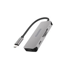 SITECOM Jaotur ja kaardilugeja Sitecom USB-C + 2xusb-c hind ja info | USB jagajad, adapterid | kaup24.ee