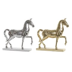 Dekoratiivkuju DKD Home Decor Hobune Hõbedane Kuldne Vaik (34 x 9,5 x 33,5 cm) (2 Ühikut) hind ja info | Sisustuselemendid | kaup24.ee