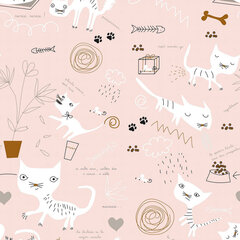 Voodikate Panzup Cats 4 (240 x 260 cm) (Voodi 135/140 cm) hind ja info | Voodikatted, pleedid | kaup24.ee