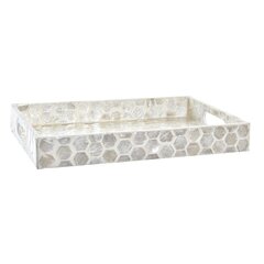 Suupistete alus DKD Home Decor Mosaiik Valge Pärlmutter Boho (30 x 20 x 4 cm) цена и информация | Посуда, тарелки, обеденные сервизы | kaup24.ee