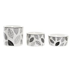 Set za Predjelo DKD Home Decor Lehed Bambus Keraamika (4 Tükid, osad) (20 x 20 x 8 cm) hind ja info | Lauanõud ja kööginõud | kaup24.ee