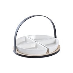 Set za Predjelo DKD Home Decor Metall Bambus Keraamika Loft (21,5 x 21,5 x 14 cm) (5 Tükid) hind ja info | Lauanõud ja kööginõud | kaup24.ee