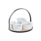 Set za Predjelo DKD Home Decor Metall Bambus Keraamika Loft (20 x 20 x 14 cm) (5 Tükid) цена и информация | Lauanõud ja kööginõud | kaup24.ee