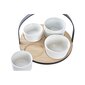 Set za Predjelo DKD Home Decor Metall Bambus Keraamika Loft (20 x 20 x 14 cm) (5 Tükid) hind ja info | Lauanõud ja kööginõud | kaup24.ee