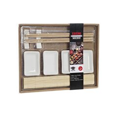 Sushi Komplekt DKD Home Decor Naturaalne Valge Bambus (28 x 22 x 2,5 cm) цена и информация | Посуда, тарелки, обеденные сервизы | kaup24.ee