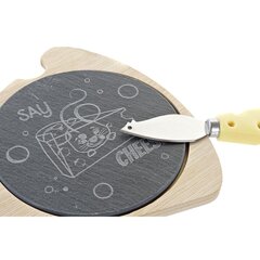 Daska za Sir DKD Home Decor Say Cheese Laud Bambus (28,5 x 20 x 2,3 cm) цена и информация | Посуда, тарелки, обеденные сервизы | kaup24.ee