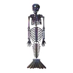Декор на Хэллоуин My Other Me Скелет Русалка хром (37 cm) цена и информация | Карнавальные костюмы | kaup24.ee