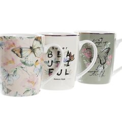 Кружка Mug DKD Home Decor Shabby Chic, 370 мл, 3 шт. цена и информация | Стаканы, фужеры, кувшины | kaup24.ee