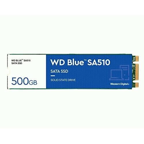 SSD|WESTERN DIGITAL|Blue SA510|500GB|M.2|SATA 3.0|Write speed 510 MBytes/sec|Read speed 560 MBytes/sec|2.38mm|TBW 200 TB|MTBF 1750000 hours|WDS500G3B0 цена и информация | Sisemised kõvakettad (HDD, SSD, Hybrid) | kaup24.ee