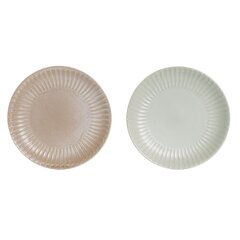 Плоская тарелка DKD Home Decor Мята Светло Pозовый Керамика (20 x 20 x 2 cm) (2 штук) цена и информация | Посуда, тарелки, обеденные сервизы | kaup24.ee