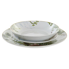 Набор посуды DKD Home Decor, тропический фарфор (18 шт.) цена и информация | Посуда, тарелки, обеденные сервизы | kaup24.ee