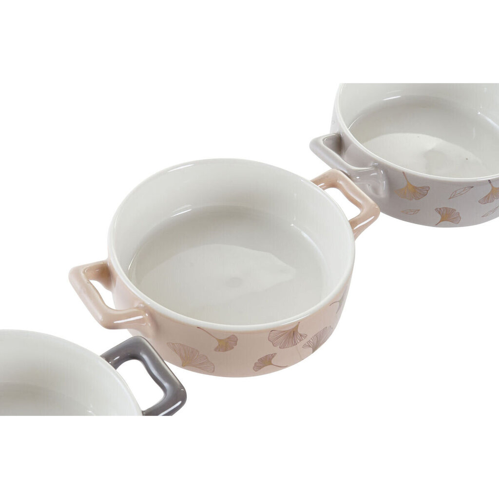 Kauss DKD Home Decor Metall Portselan Bone China Kaasaegne (16,8 x 12,5 x 4,3 cm) (4 Ühikut) hind ja info | Lauanõud ja kööginõud | kaup24.ee