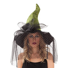 Шляпа My Other Me Чёрный Зеленый Один размер Ведьма 59 cm цена и информация | Карнавальные костюмы | kaup24.ee