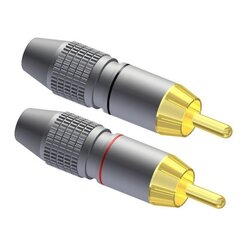 PROCAB Kaabli pistik - RCA / Cinch isane - paar Connector hind ja info | USB jagajad, adapterid | kaup24.ee