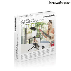 Vlogimise komplekt valguse, mikrofoni ja kaugjuhtimispuldiga Plodni InnovaGoods 6 Tükid, osad hind ja info | Mikrofonid | kaup24.ee