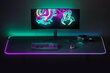 Klaviatuurimatt RGB 80x30 cm mängimiseks цена и информация | Hiired | kaup24.ee